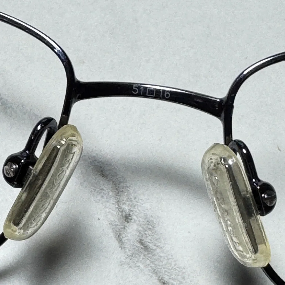 Coach Wendy 129 Gunmetal Rectangular Eyeglass Frames Signature C 51-16-135